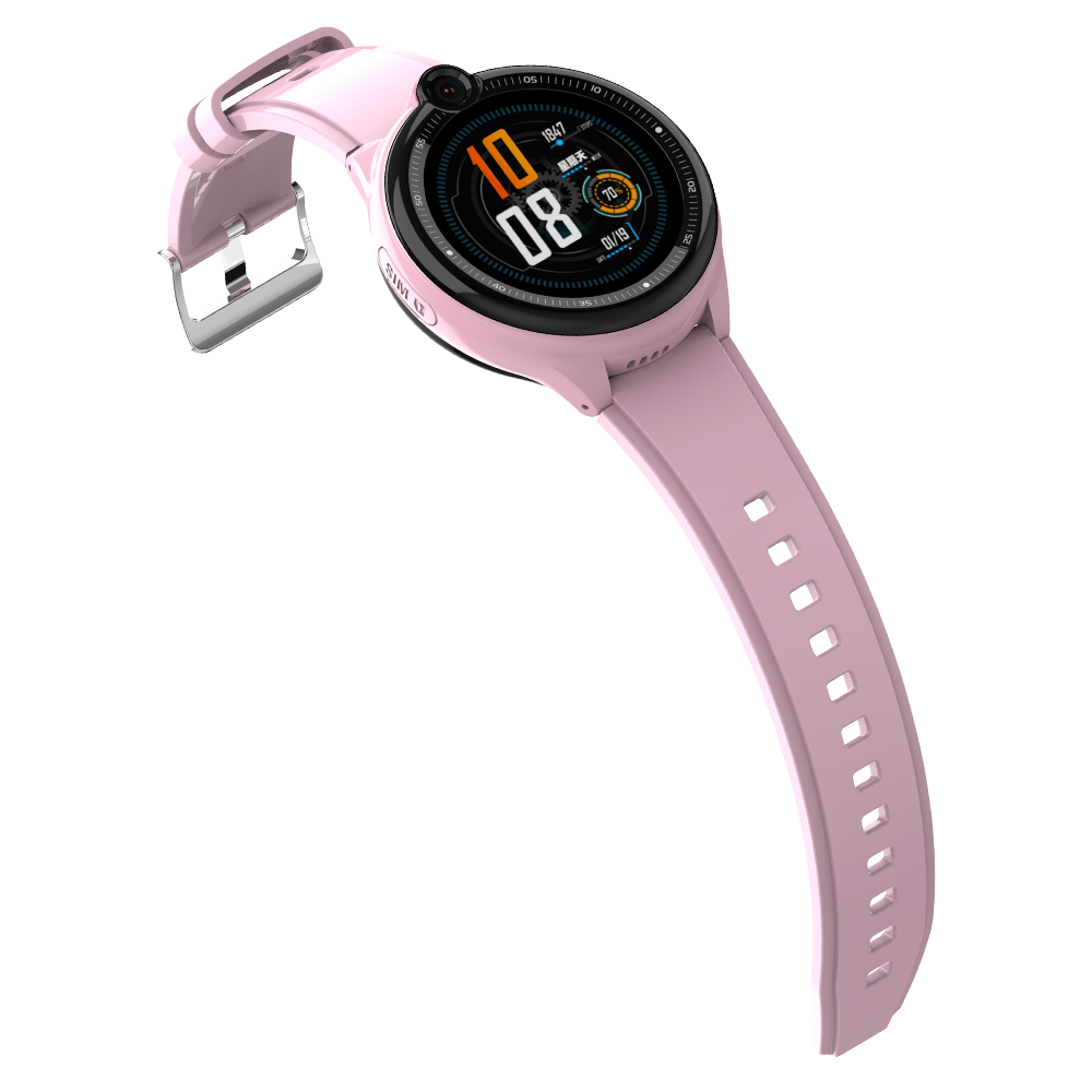 Ceas smartwatch GPS copii Techone KT26, Roz Ceas smartwatch GPS copii Techone KT26, Roz